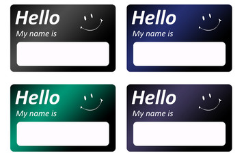 Hello my name is smile © Volodymyr