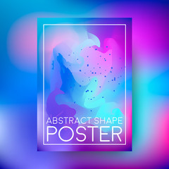 Abstract poster design. Cover composition of geometric colorful shapes. Vector illustration.