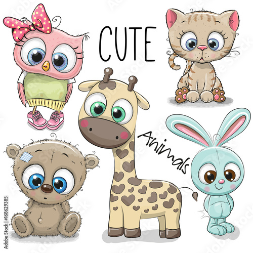 "Set of Cute Animals" Stockfotos und lizenzfreie Vektoren auf Fotolia