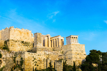 view of Historic Old Acropolis of Athens