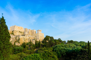 Fototapeta na wymiar view of Historic Old Acropolis of Athens