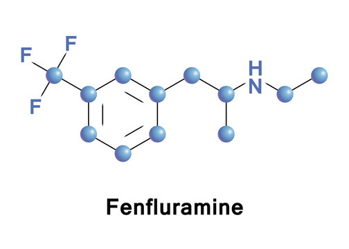 Fenfluramine or trifluoromethylethylamphetamine