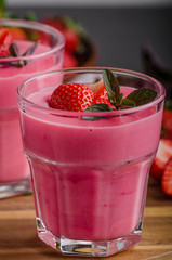 Strawberries puddink photo