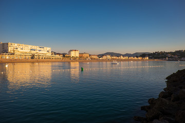 Obraz premium Saint Jean de Luz during a Summer sunset