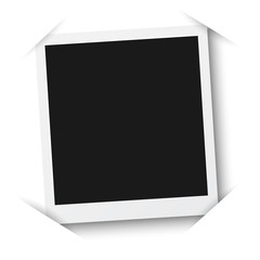 Illustration of Vector Photo Frame Mockup Isolated on a White Background