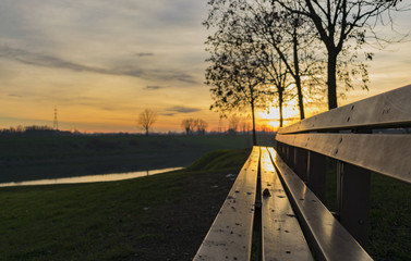 tramonto al parco