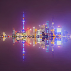 Architectural scenery and skyline of Shanghai