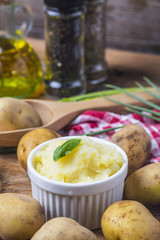 Mashed potatoes, potatoes