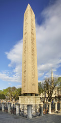 Obelisk of Theodosius (Ancient Egyptian obelisk) in Istanbul. Turkey