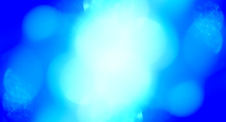 Blurred blue lights concept abstraction 