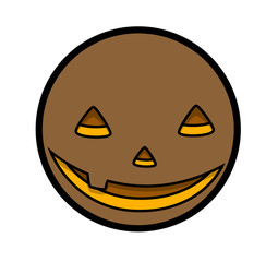 Laughing Cartoon Halloween Pumpkin