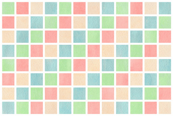 Watercolor geometrical pattern.