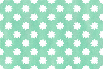 Watercolor flowers pattern.