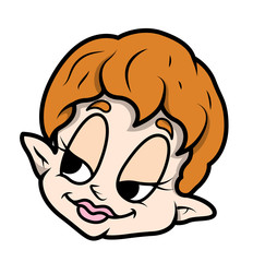 Cute Small Leprechaun Girl Face
