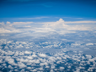 Fototapeta na wymiar above the clouds