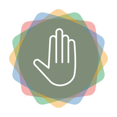 App Icon farbig Hand