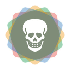 App Icon farbig Schädel