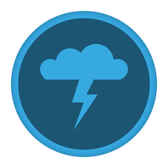 App Icon blau Gewitterwolke