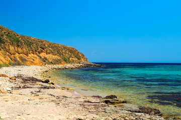 Coastline of the Black Sea, Crimea.
