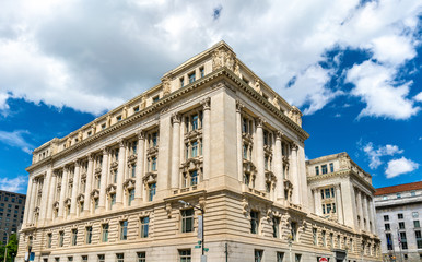 Naklejka premium Budynek Johna A. Wilsona, w którym mieszczą się urzędy i izby miasta burmistrza i Rady Dystryktu Kolumbii