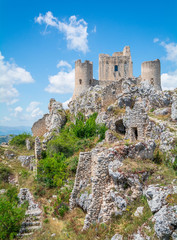 Fototapeta na wymiar Rocca Calascio, mountaintop fortress or rocca in the Province of L'Aquila in Abruzzo, Italy