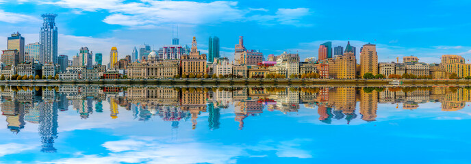 Architectural scenery and skyline of Shanghai