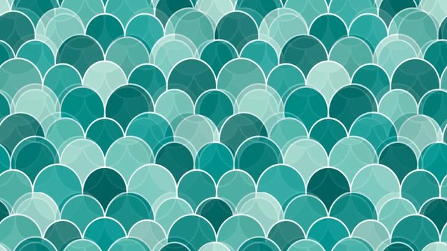 Seamless loop animation background with green tiles