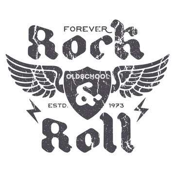 Forever Rock And Roll - Tee Design For Print