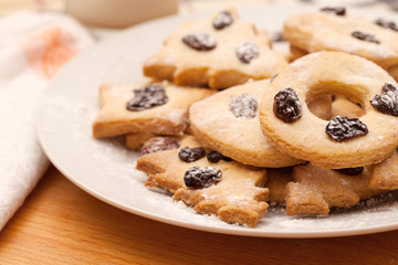 Homemade liver with raisins