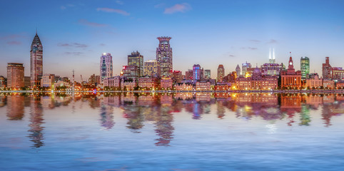 Obraz premium Architectural scenery and skyline of Shanghai