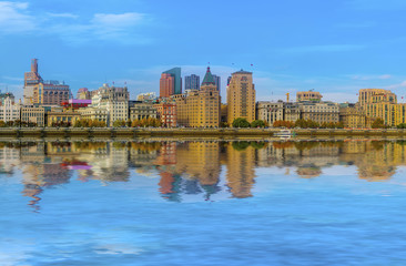Fototapeta premium Architectural scenery and skyline of Shanghai