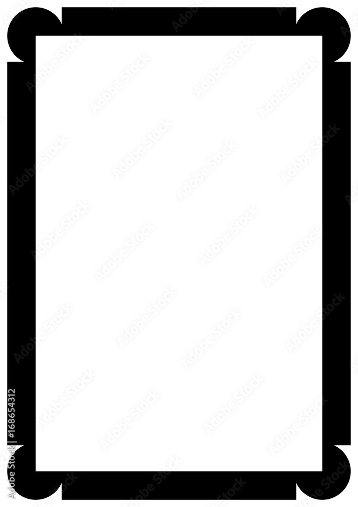 Wall mural vector page border a4 design for project