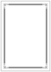 Vector Page border A4 design for project