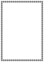 Vector Page border A4 design for project