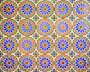 Moorish ceramics, background, texture