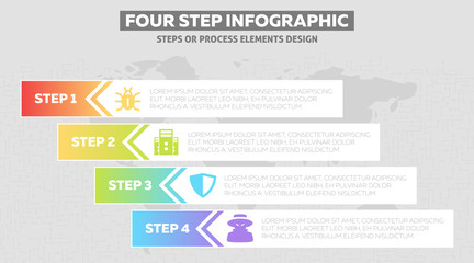 Four Step Infographic 