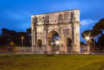 Arch of Constantine near colosseum in Rome