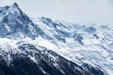 Panoramic view of french Alps