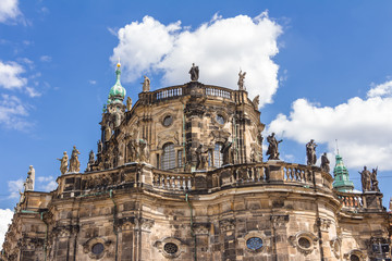 Fototapeta na wymiar Main cathedral in Dresden