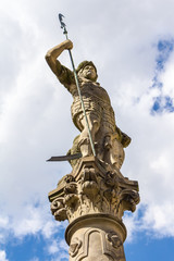 Fototapeta na wymiar Statue at the market square in Zittau, Germany