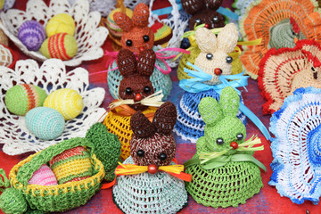 Easter eggs made on crochet
