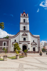 CAMAGUEY, CUBA - JAN 26, 2016: Nuestra Senora de la Merced church in Camaguey