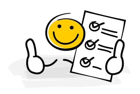 Strichm&auml;nnchen Checkliste