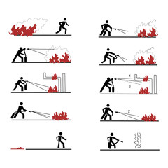 Fire extinguisher vector