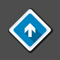 Ahead Up Arrow sign illustration