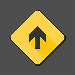 Ahead Up Arrow sign illustration