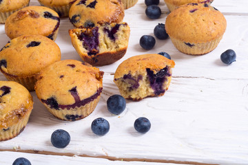 Banana muffins with blueberry