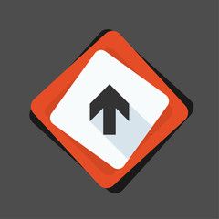 Ahead Up Arrow sign illustration