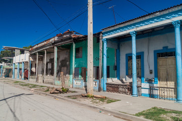 Fototapeta na wymiar Traditional houses in Guantanamo, Cuba
