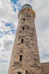 Lighthouse at the Morro castle in Havana, Cuba